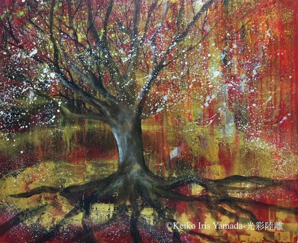 絵画 REVERIE 5 絵画インテリアアート「色とりどりの世界」 (One's childhood