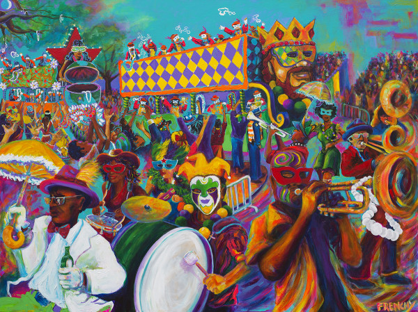 mardi gras new orleans paintings