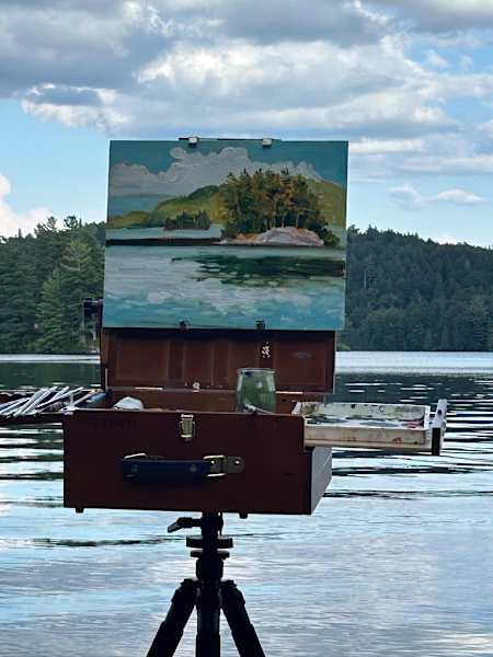 Summer Sky by Holly Friesen  Image: plein air painting