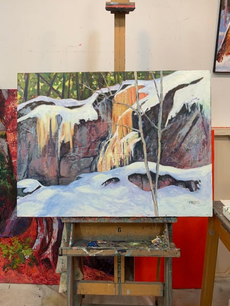 Solid Ground by Holly Friesen  Image: on the easel
