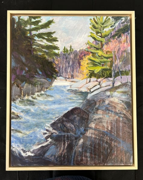 Water Moving Through Shadow by Holly Friesen  Image: Framed