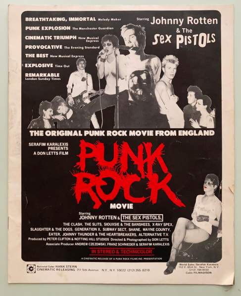 Punk Rock Movie brochure from the collection of Diana Darling | Artwork ...
