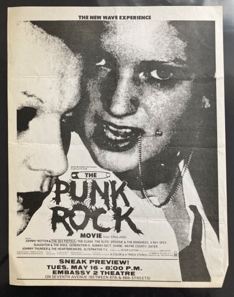 Punk Rock Movie flyer from the collection of Diana Darling | Artwork ...