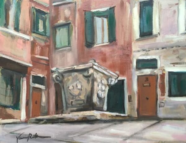 Venice Courtyard from the collection of Vanessa Rothe Fine Art
