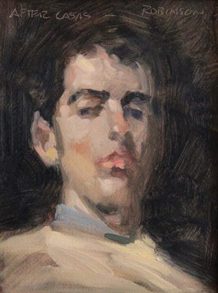 Master Copy Portrait Sketch by Ramon Casas from the collection of ...