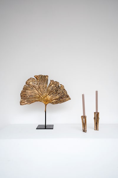 Grande feuille de Ginkgo (Gold) by Clotilde ANCARANI 