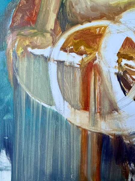 FIGURE STUDY WITH SNAKES II by Isabelle Klauder 