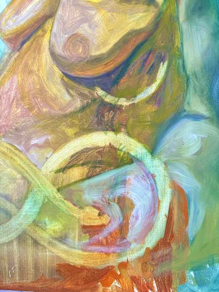 FIGURE STUDY WITH SNAKES by Isabelle Klauder 