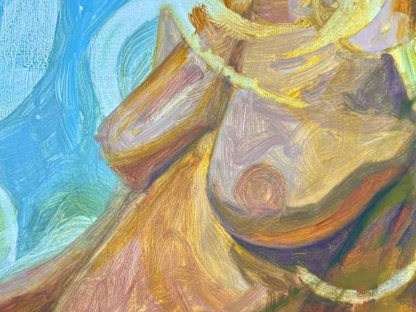 FIGURE STUDY WITH SNAKES by Isabelle Klauder 