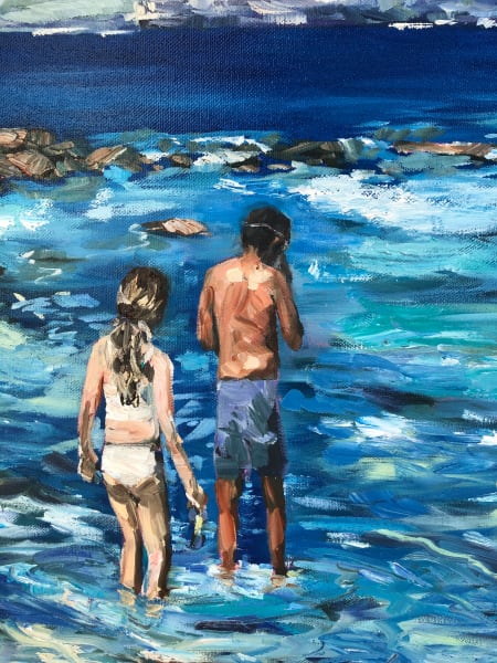 Off to Explore our Favourite Snorkelling Spot by Meredith Howse Art 