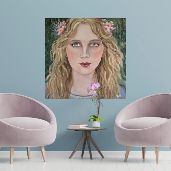 Flowers in her Hair by Meredith Howse Art 