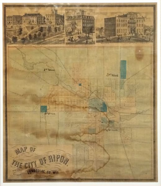 Map of the City of Ripon from the collection of Ripon College | Artwork ...