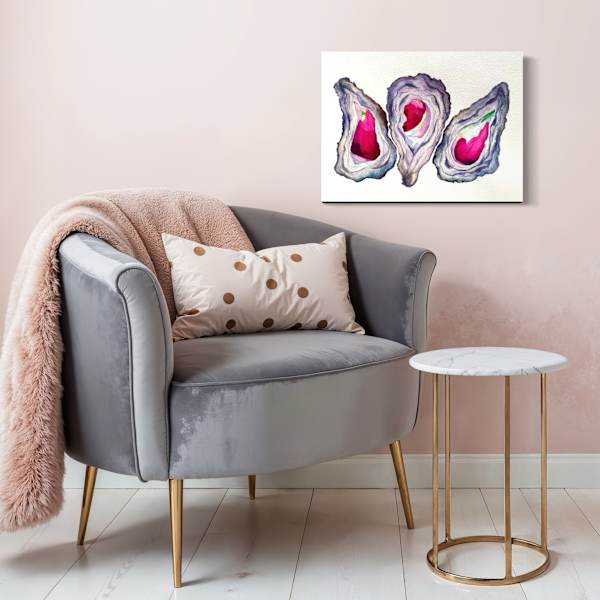 3 Ruby Oysters by Katie Goldberg 