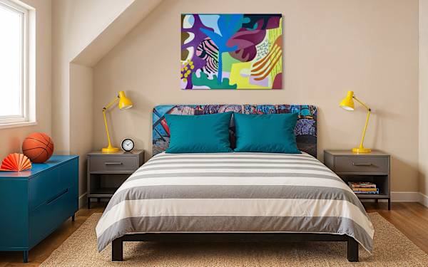 Blue Palm by Giselle Landers 