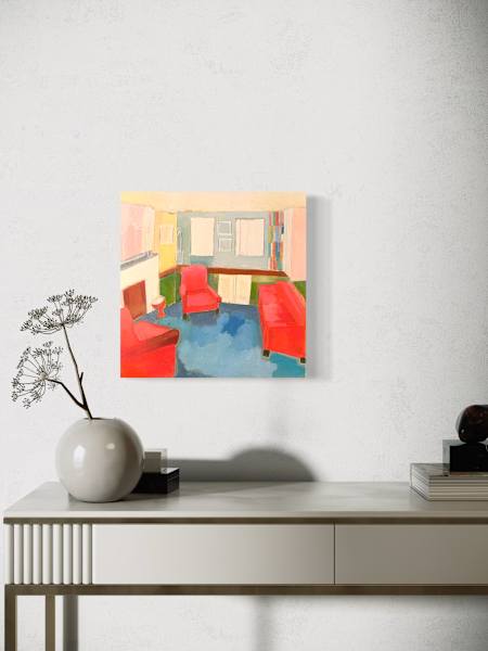 Blue Ground Interior by Andrea Sacker 