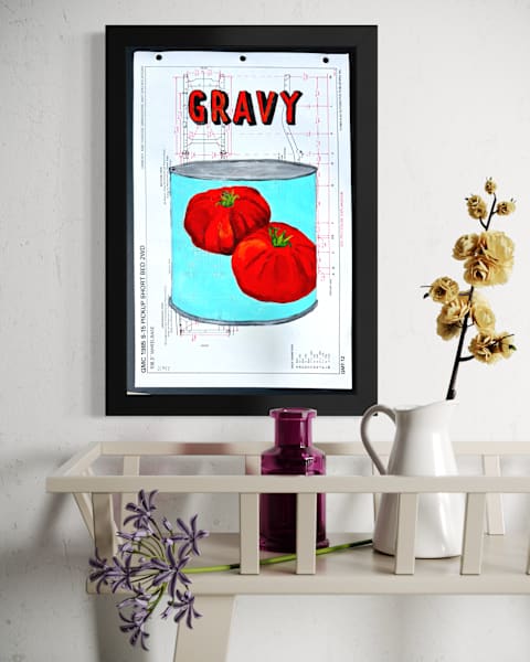 Gravy / 2 Big Tomatoes / Blue by Jennie Carr 