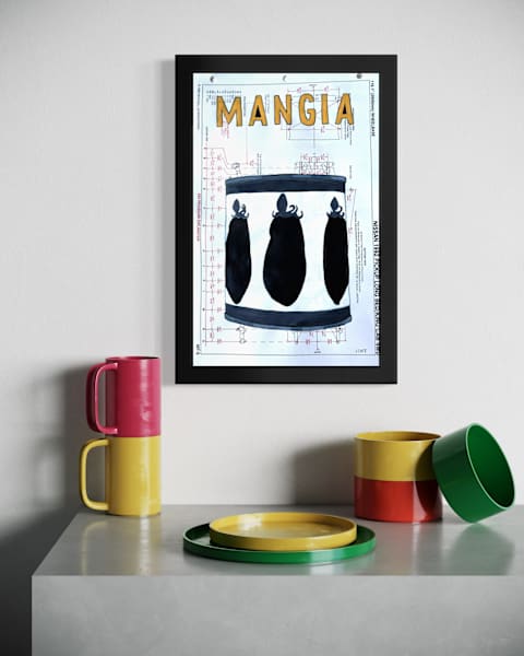 Mangia / Black and White by Jennie Carr 