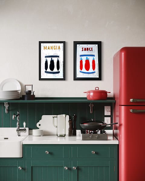 Mangia / Black and White by Jennie Carr 