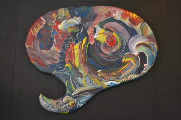 Hawkness  - Acrylic on Shaped Hardboard