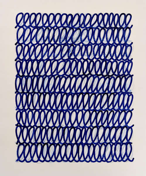 Blue script! by Astrid Stoeppel | Artwork Archive