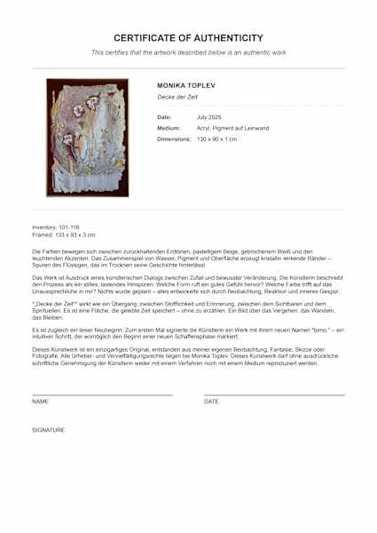 Decke der Zeit by Monika Toplev (ToMo.), Image 6.