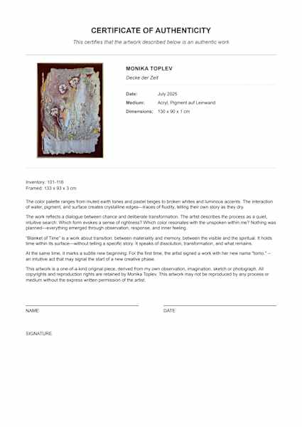 Decke der Zeit by Monika Toplev (ToMo.), Image 7.