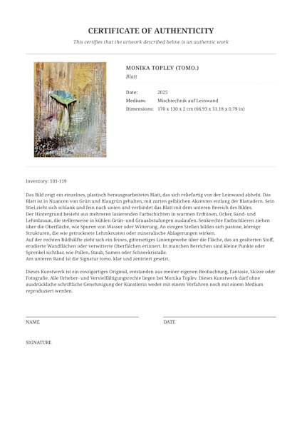 Blatt by Monika Toplev (ToMo.), Image 5.