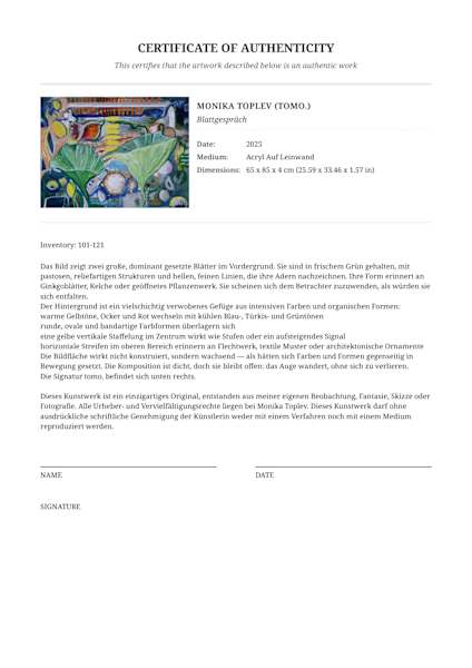 Blattgespräch by Monika Toplev (ToMo.), Image 6.