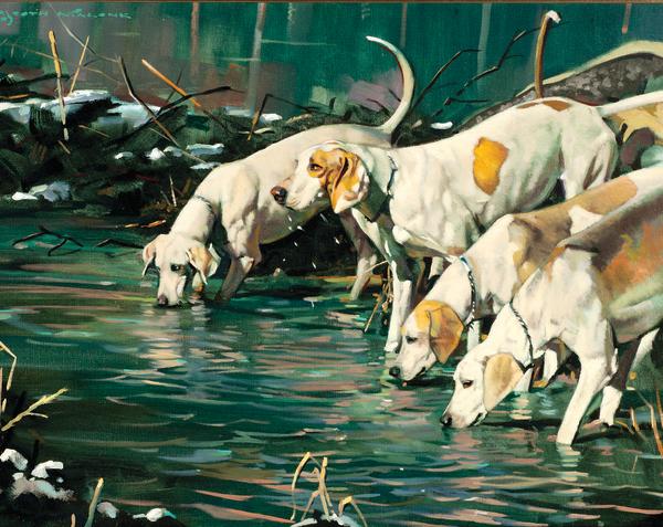 Winter's Pack Watering by Booth Malone