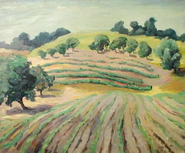 Crops and Trees on Rolling Hills by Tunis Ponsen