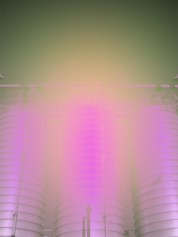 Silos with Cadmium Green and Manganese Violet, 7:10pm by Jeffrey Heyne