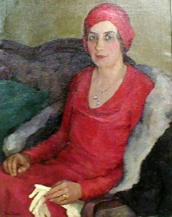 Portrait Ethel Crouch Brown by Tunis Ponsen