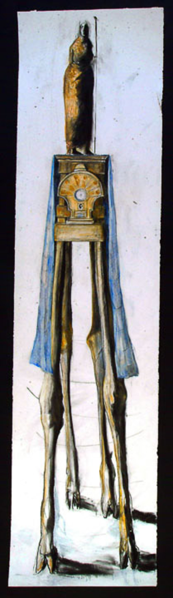 Goat Leg Pedestal - Clock by Eve Whitaker