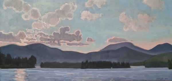 Sunset of Blue Mountain Lake by Sandra Hildreth
