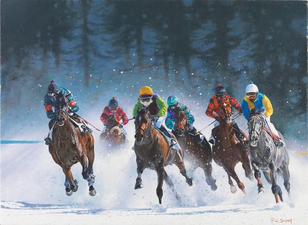 Snow Racing, St. Moritz by Peter Smith
