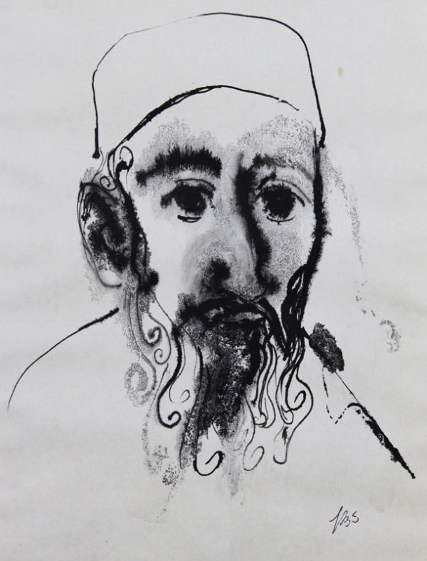 Rabbi I by Leopold Segedin