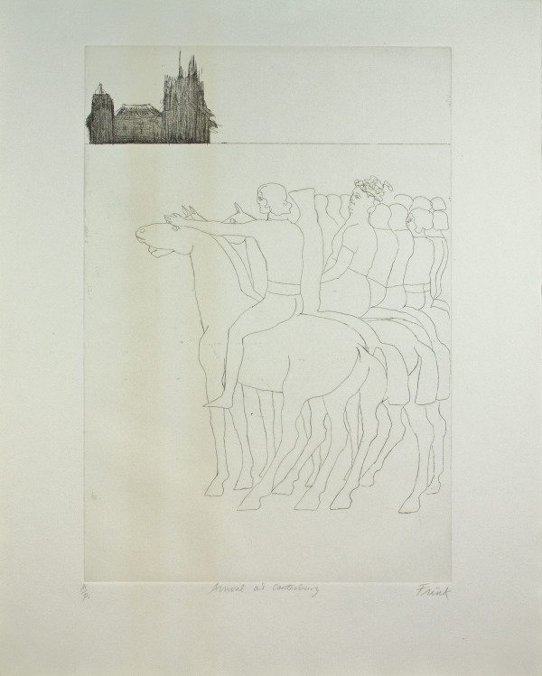 Arrival at Canterbury by Dame Elisabeth Frink