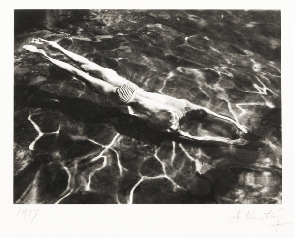 Underwater Swimmer, August 31, 1917, Esztergom by André Kertész