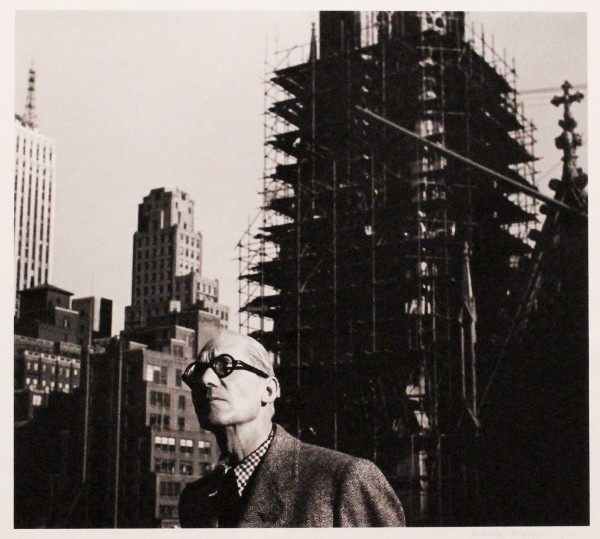 Le Corbusier in New York by Barbara Morgan