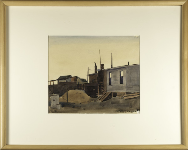 Old Houses, Edmonton, October 2nd by Llewellyn Petley-Jones (1908-1986)