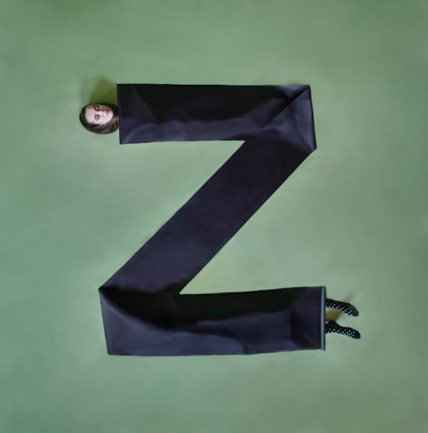 Synesthetic Letters: Z 30 x 30 cm 2/88 by Dasha Pears