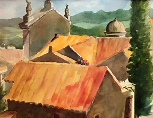 Provencal Rooftops by April Rimpo