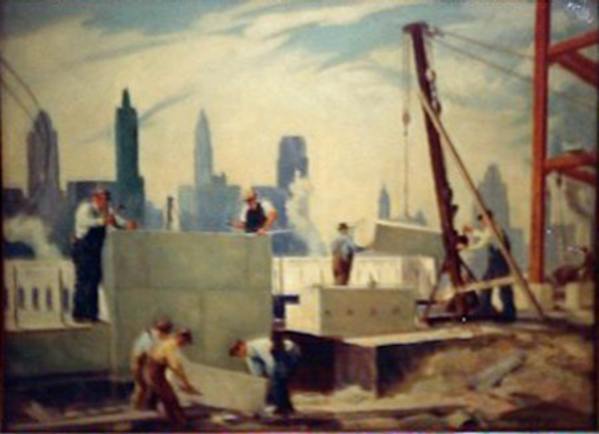 Chicago Construction Scene by Tunis Ponsen