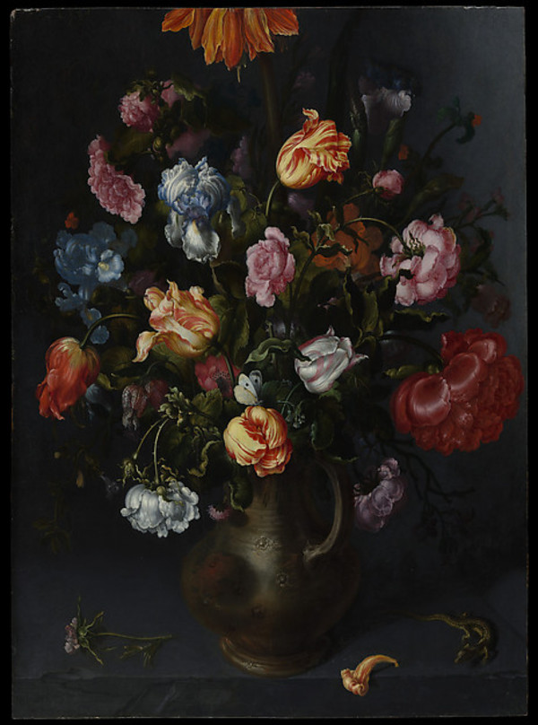 A Vase with Flowers by Jacob Vosmaer