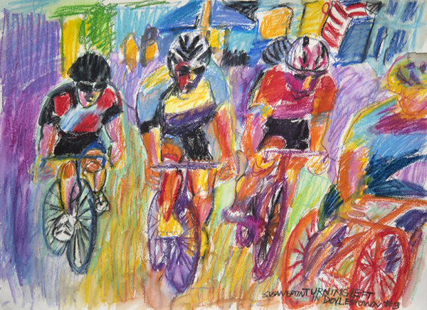 Turning Left in Doylestown #2 by Susan Entin