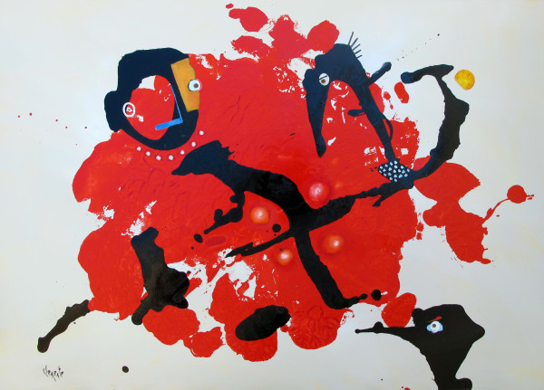 A Splash of Red by Clemente Mimun