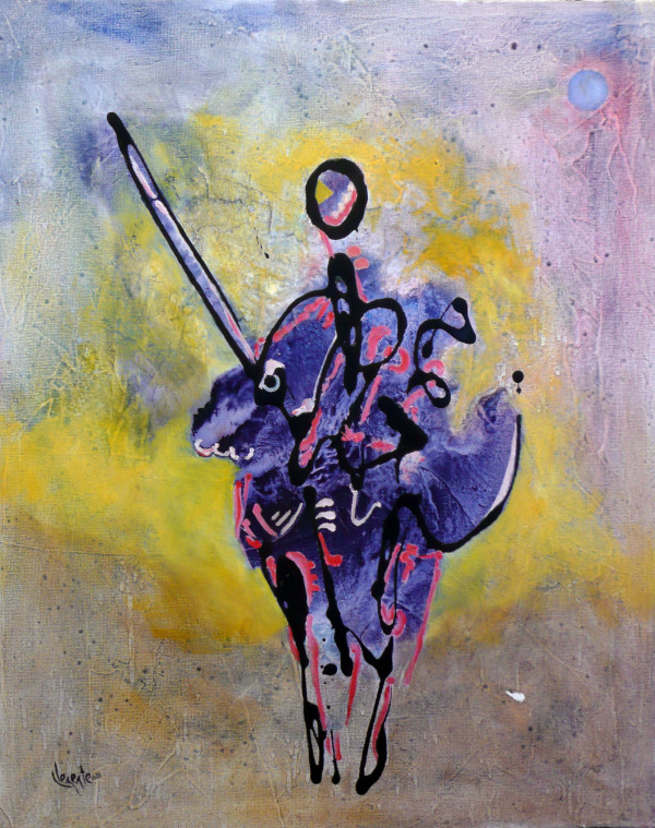 Blue Horseman by Clemente Mimun