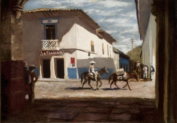 La Elegante, Side Street, Patzcuaro, Mexico by Vaughn Flannery
