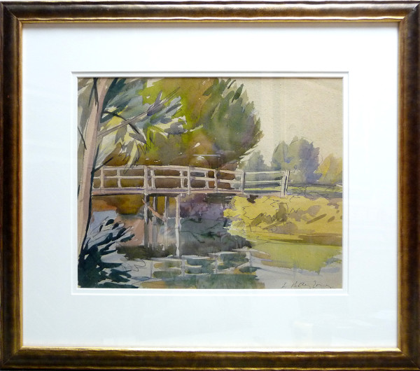 Whitemud Bridge #1, Edmonton by Llewellyn Petley-Jones (1908-1986)