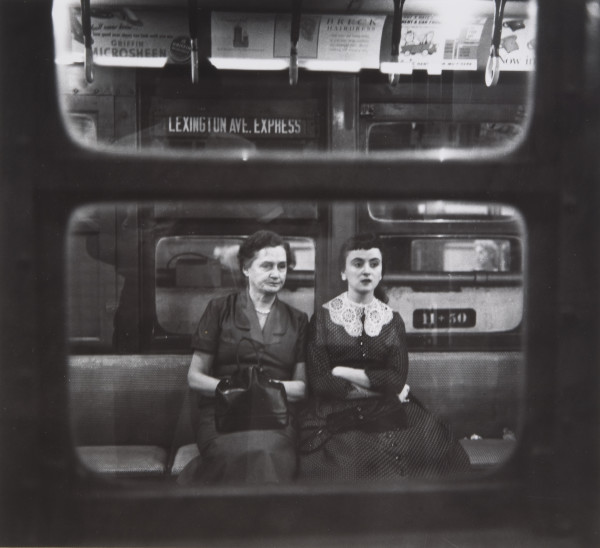 Two Women in Subway by N. Jay Jaffee